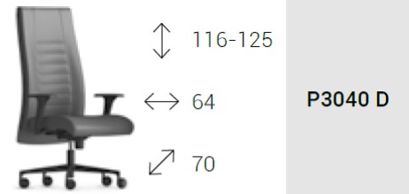 Admiral Poltrona direzionale movimento syncronizzato multiblock base alluminio VERA PELLE