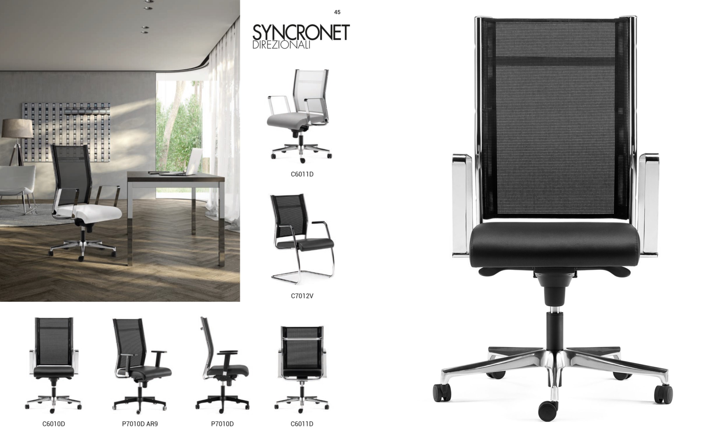Modelli sedie SYNCRONET Elleci Office