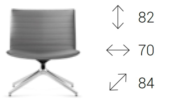 Damatra Poltrona girevole base alluminio piramidale 4 gambe rivestimenti cucciture a vista tessuto Angel class 1 IM
