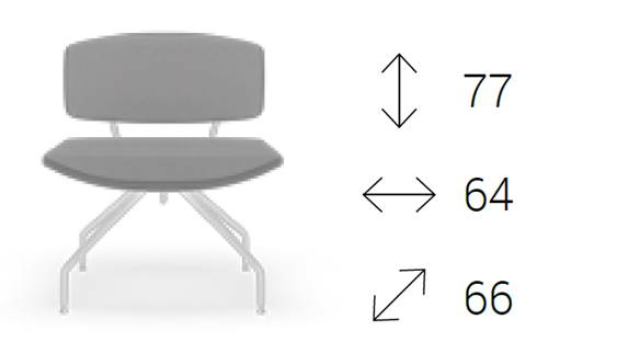 B1584 V poltrona Onda