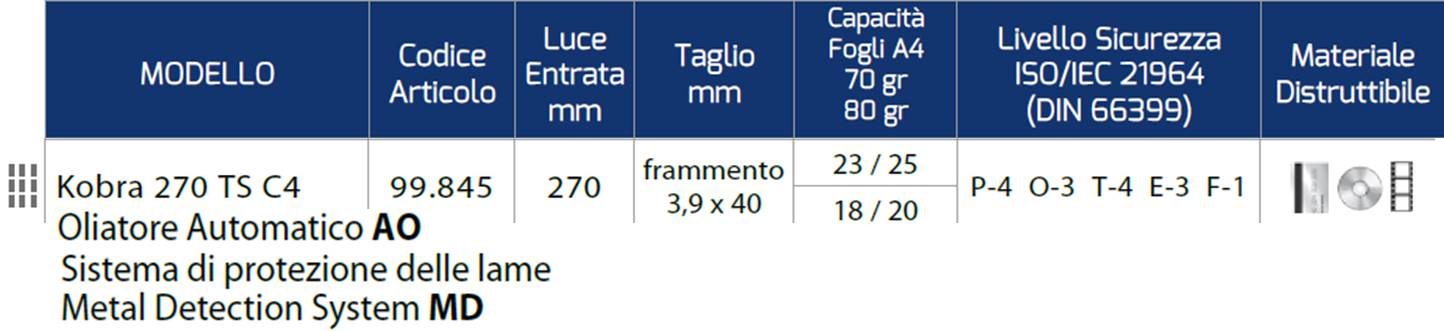 Kobra 270 TS C4 AO MD