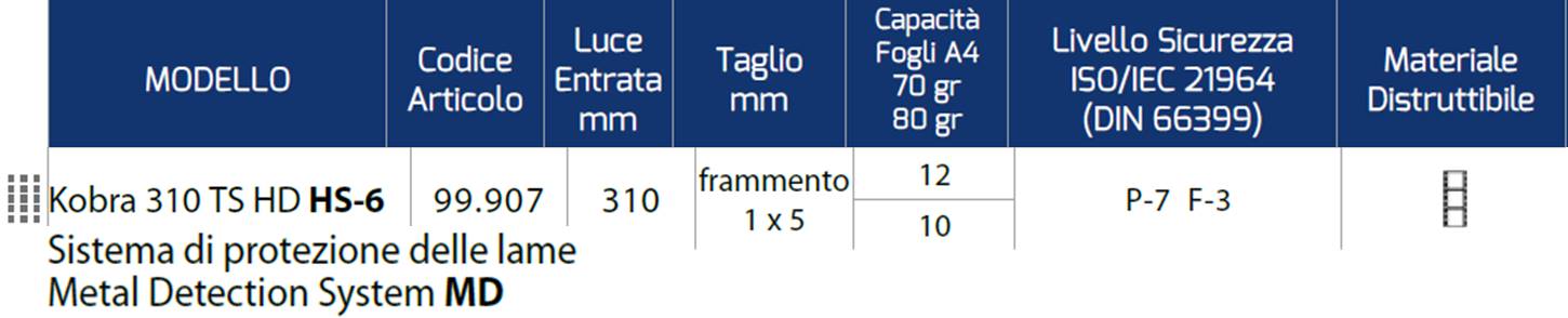 Kobra 310 TS HD HS 6 MD