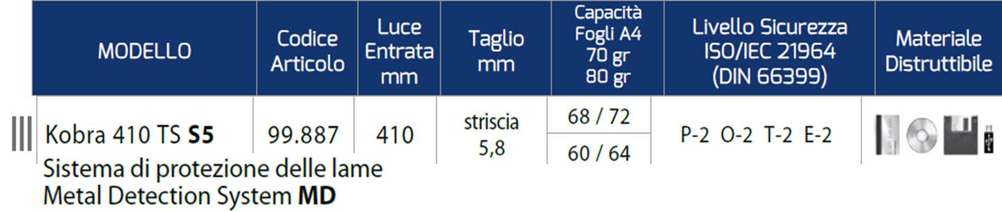 Kobra 410 TS S5 MD