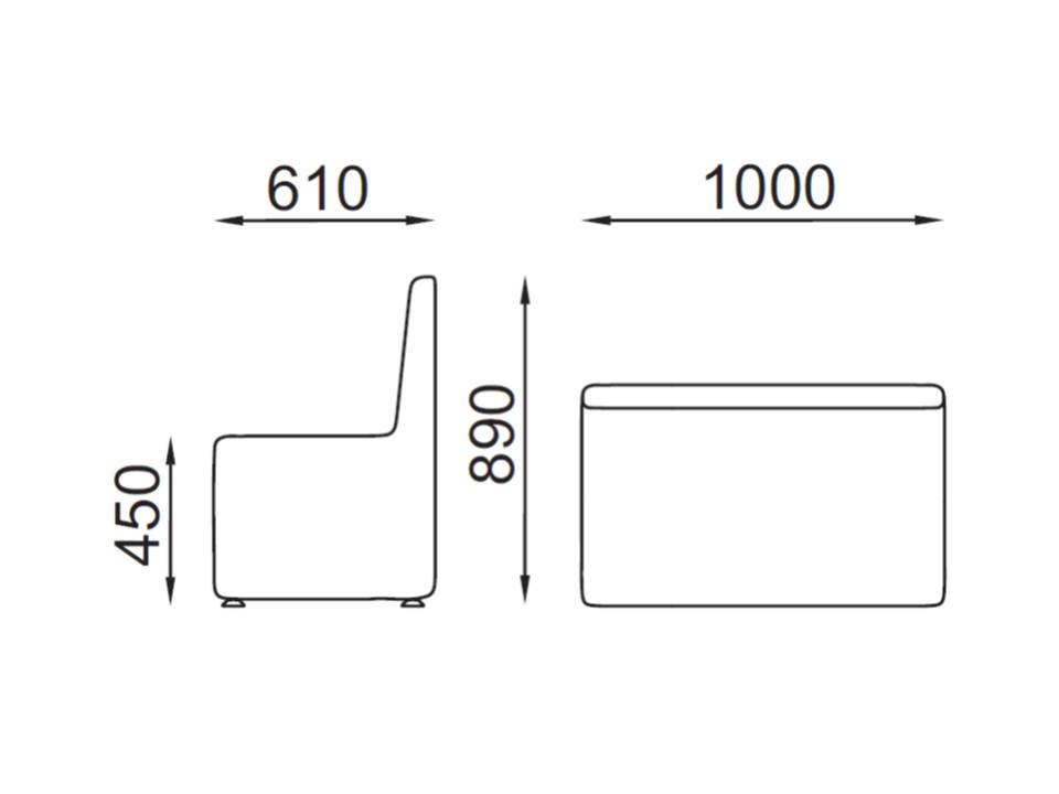 Misure sedute AGREE A0002
