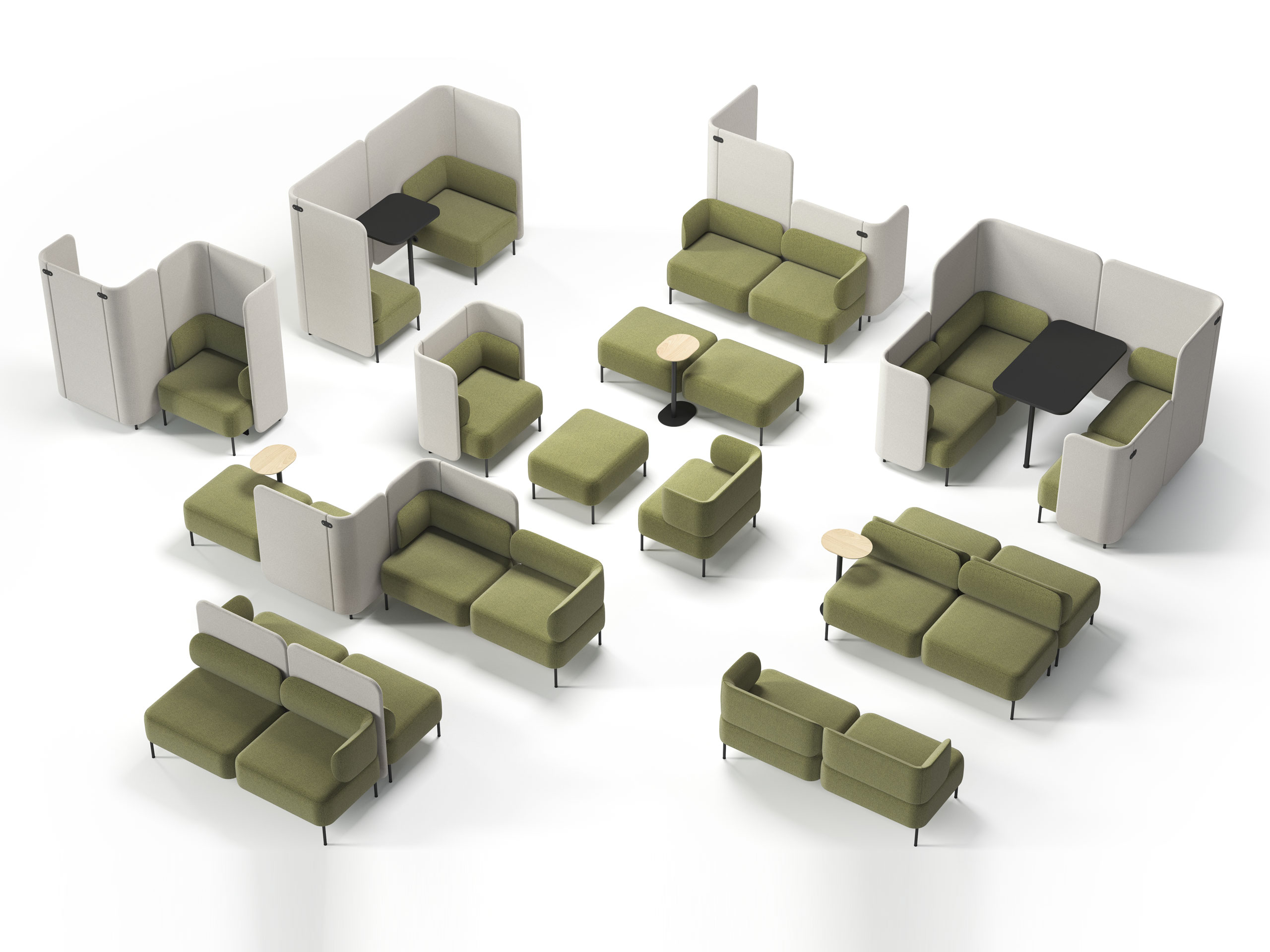 Poltrone componibile Berirama Elleci Office