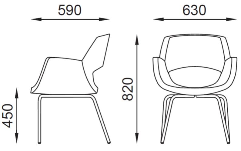 misure seduta CORNER