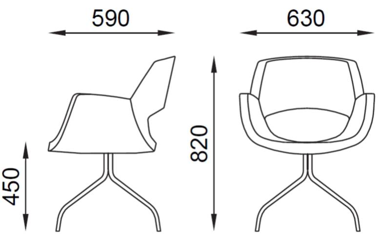 misure seduta CORNER
