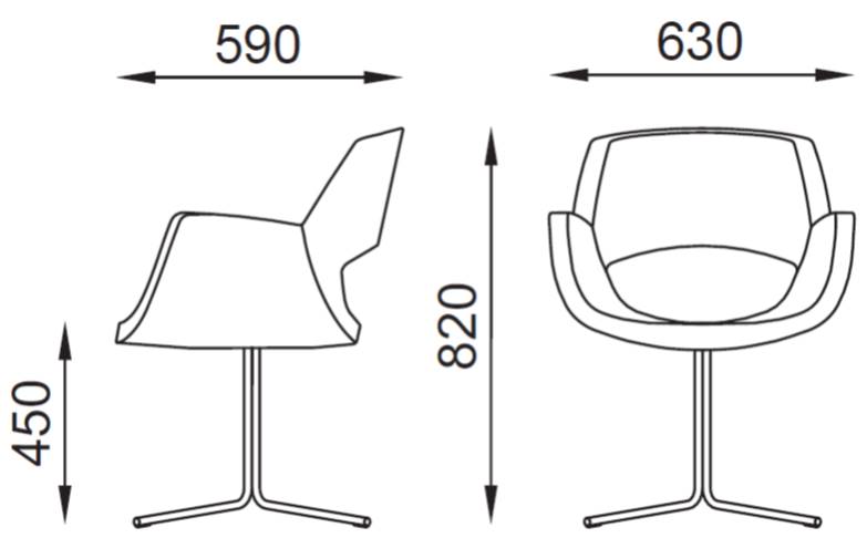 misure seduta CORNER