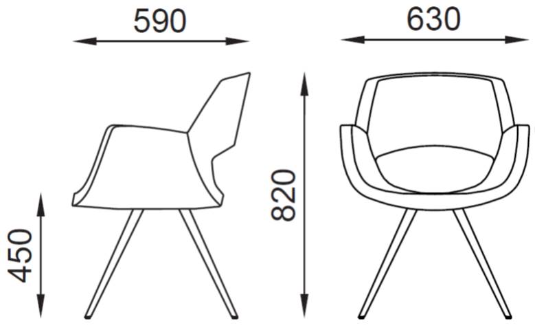 misure seduta CORNER