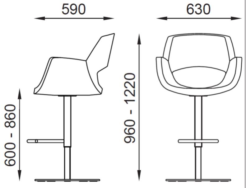 MISURE SGABELLO CORNER CR0039