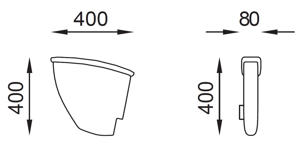 bracciolo per poltrona concordia da teatro