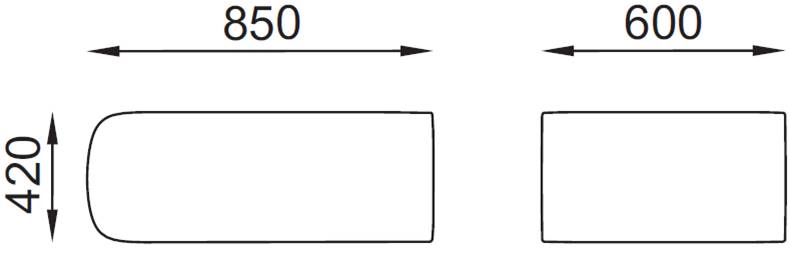 Hand H011 Pouf attesa singolo 4 piedini autolivellanti Seipo tessuto B CLASS 1IM