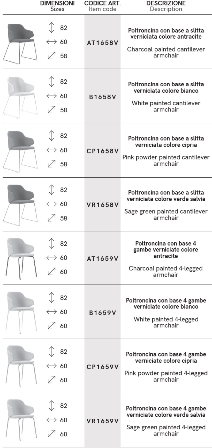 CATALOGO SEDUTE HOST NEW