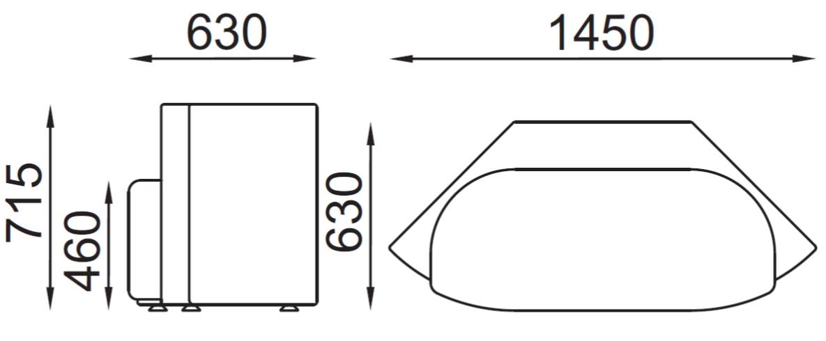 misure divano due posti RESET SEIPO