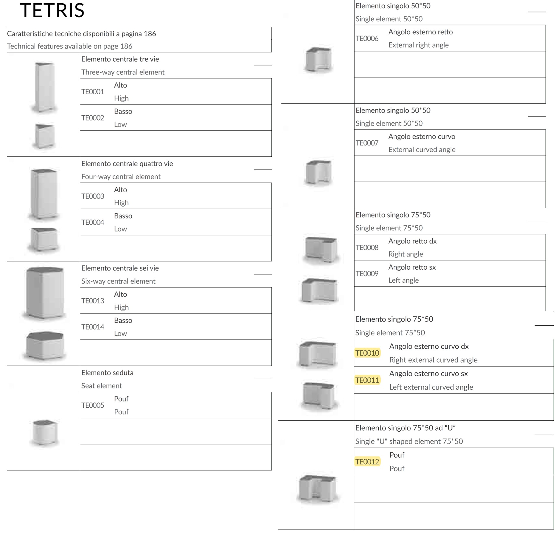 CATALOGO TETRIS