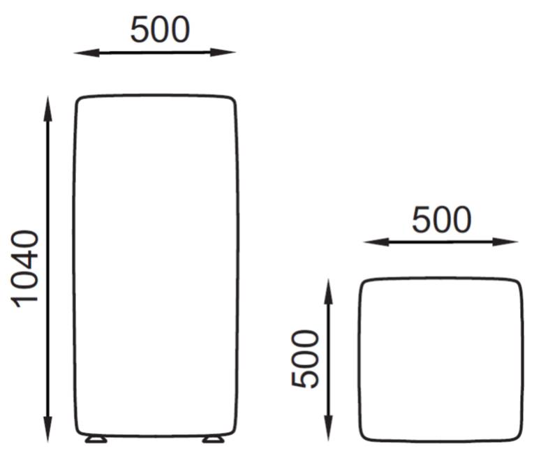 MISURE POUF TETRIS TE0003