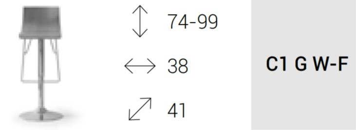 UPPER Sgabello in Faggio