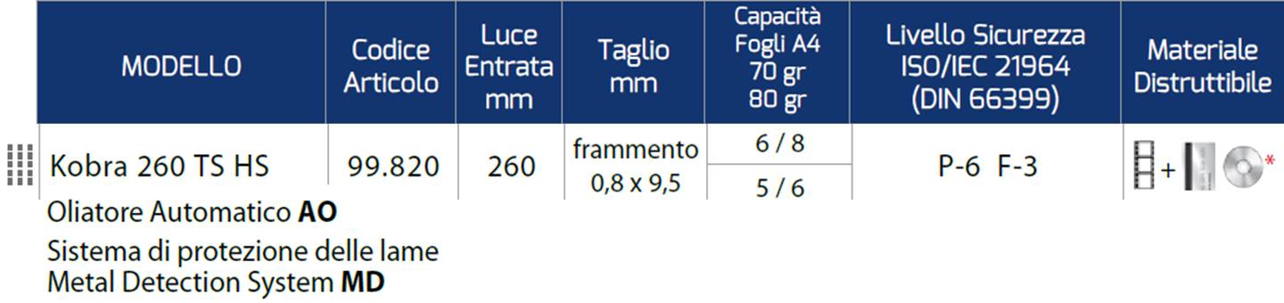 Kobra 260 TS HS AO MD