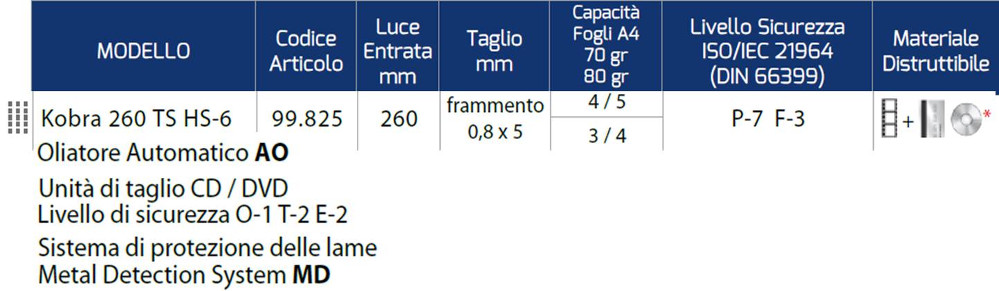 Kobra 260 TS HS 6 AO MD CD